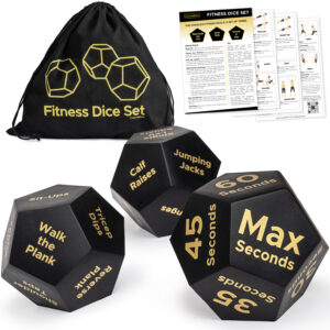 Exercise Dice Set for Older Kids, Teens and Adults